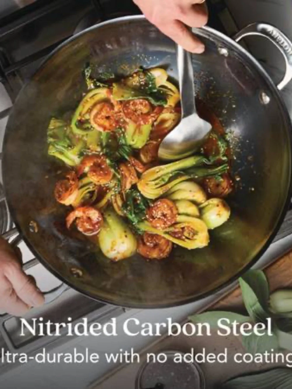 *New In Box* Anolon EverLast N₂ Carbon Steel 14” Wok
